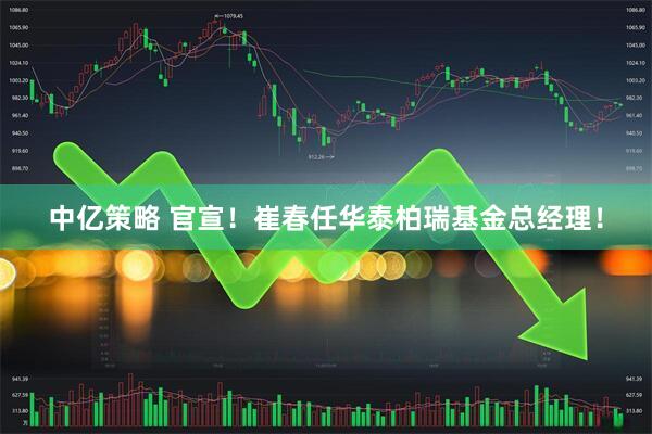 中亿策略 官宣！崔春任华泰柏瑞基金总经理！