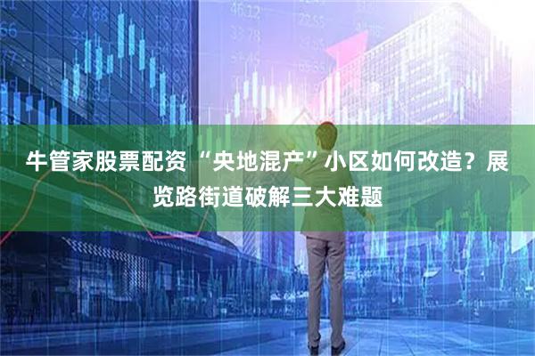 牛管家股票配资 “央地混产”小区如何改造？展览路街道破解三大难题