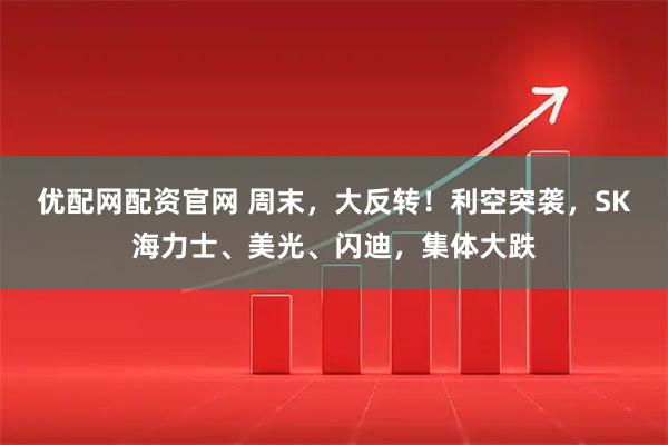 优配网配资官网 周末，大反转！利空突袭，SK海力士、美光、闪迪，集体大跌